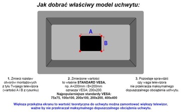 Вешалка-держатель 19–42 дюйма для ЖК-телевизора на штанге 25 кг.