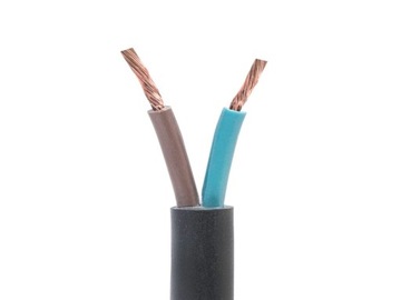 Kabel Przewód Elektryczny Płaski Mieszkaniowy OMYp 2x0,75 300/300V 1m