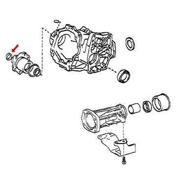 Toyota OE 90311-34021 pierścień uszczelniający, wał napędowy