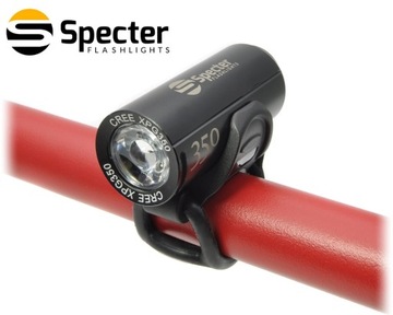 Lampka rowerowa LED przód SPECTER XPG350 na USB