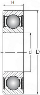 Подшипник 6801 2RS ЭЗО 12х21х5