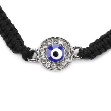 Турецкий браслет с красной нитью Evil Eye, золото 130 пробы