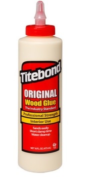 Klej do drewna Titebond ORIGINAL 473ml klasy D3 klej stolarski do modeli