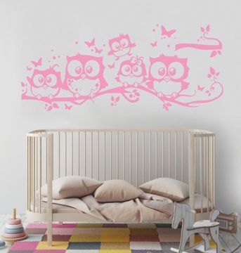 Наклейки на стену совы для детей