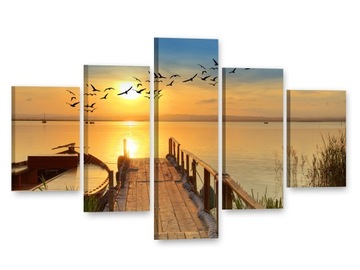 POMOST Obrazy na płótnie 125x85 Obrazy częściowe