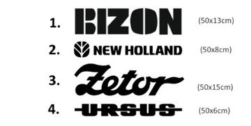 Naklejka logo BIZON NEW HOLLAND ZETOR URSUS