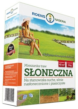 TRAWA SŁONECZNA ODPRONA NA SUSZĘ TRAWNIK NASŁONECZNIONY NASIONA PRO 1KG