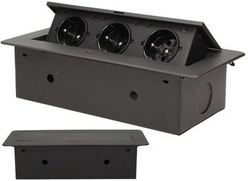 GNIAZDO CHOWANE WPUSZCZANE W BLAT 3x230V AE-1336