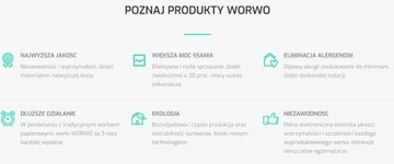 WOMB01 WORWO 4 универсальных мешочных фильтра для пылесоса