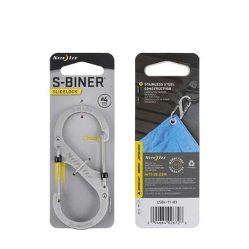 Nite Ize S-Biner #4 SlideLock Steel LSB4-11-R3