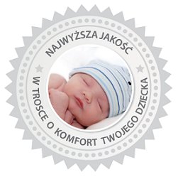 OLKA Rożek, becik niemowlęcy VELVET 75x75 nieb