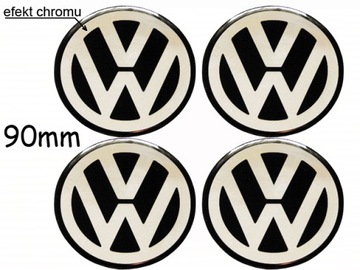 НАКЛЕЙКИ ЭМБЛЕМ VW 90 ММ НА КОЛЕСНЫЕ КОЛПАКИ АЛЮМИНИЕВЫЕ ДИСКИ