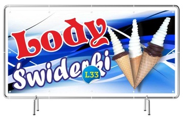 Gotowe Baner REKLAMA -Lody Świderki Lodziarnia