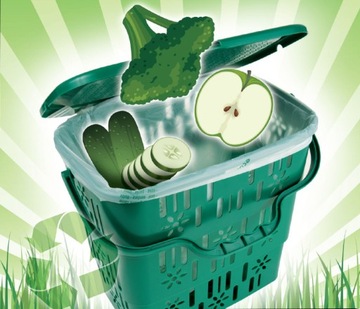 WORKI KOMPOSTOWALNE BIODEGRADOWALNE NA ODPADY-120L