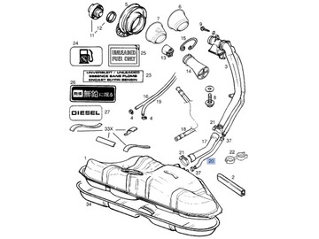 ШЛАНГ ПРОКАЧКИ БАКА OPEL VECTRA B