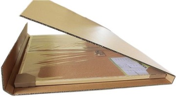 Tablica korkowa DOMEK 100x80 cm ramaDREW + pinezki