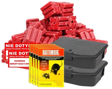 TRUTKA NA MYSZY 1KG STACJE KARMNIK X2 LEP RATIMOR