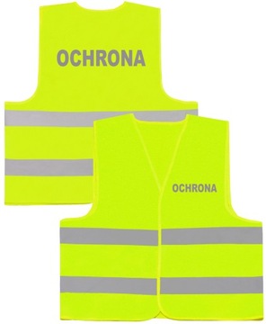 MOCNA KAMIZELKA OCHRONIARZA ŻÓŁTA FLUO 120g - XL