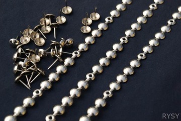 Декоративные гвозди на ленте НИКЕЛЬ, декоративная планка