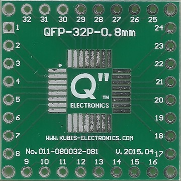 QFP32,LQFP32,TQFP32 0.8mm na 4xIDC1x8