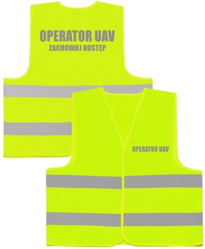 UNIWERSALNA KAMIZELKA ODBLASKOWA LOGO OPERATOR UAV