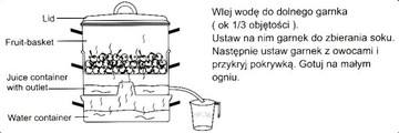 Паровая соковыжималка Edenberg из нержавеющей стали, соковыжималка, индукционный газ, 8 л.