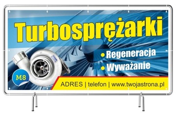 Рекламный баннер сплошной 3х1м Turbo Serwis Advertising