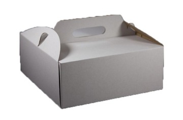 PUDEŁKO NA TORT CIASTO 300x300x150 grube z rączką