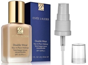 ESTEE LAUDER DOUBLE WEAR 2C1 PURE BEIGE + POMPKA