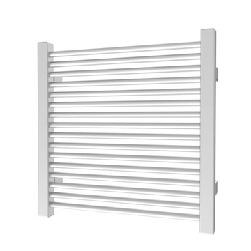 biały grzejnik łazienkowy MIKE 43 x 43 moc 200 W