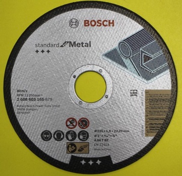 КОРУНДОВЫЙ ДИСК BOSCH ПО МЕТАЛЛУ 125 х 1,6 х 22,2