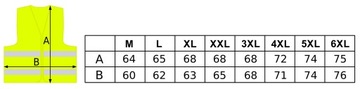 OSTRZEGAWCZA KAMIZELKA SŁUŻBA INFORMACYJNA - 5XL