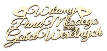 Witamy Pana Młodego oraz Gości Weselnych WR15