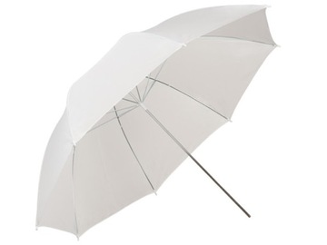 Parasolka biała transparentna 84cm Powerlux