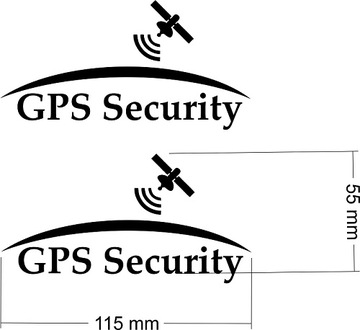 GPS-НАКЛЕЙКИ БЕЗОПАСНОСТИ 2 ШТ. БЕЗОПАСНЫЙ АВТОМОБИЛЬ