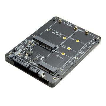 SATA3 M.2 NGFF mSATA SSD-адаптер с двойным корпусом