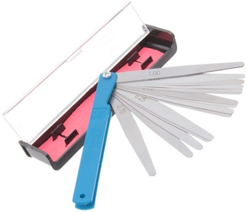 Szczelinomierz 17 Listków 0,02 1 WSK 125 JAWA CZ MZ ETZ TS ROMET SIMSON S51