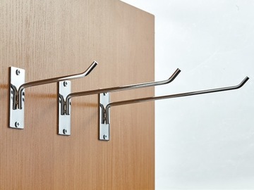 ZAWIESZKA NA ŚCIANĘ POJEDYNCZA 10cm CHROM f1