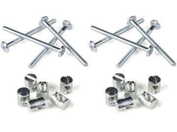 10x ŚRUBA MEBLOWA MŁOTECZKOWA M6 x 60mm ZŁĄCZE ŚRUBY MEBLI SZWEDZKA MEBLOWA