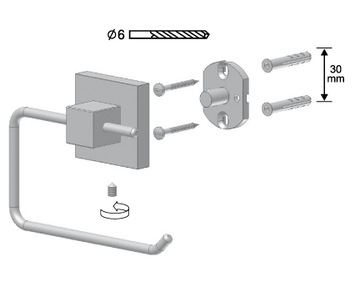 ARKTIC BISK UCHWYT WC PROSTY 01472 CHROM