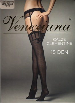 pończochy VENEZIANA Calze Clementine 15den 3/4 M/L