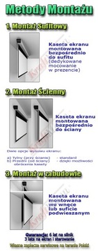 EKRAN PROJEKCYJNY RĘCZNY MANUALNY 16:10 240 Cm MW
