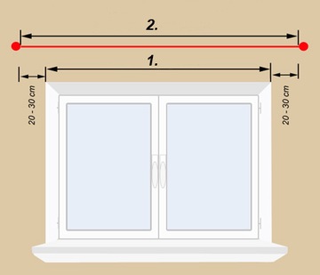 Карниз 400 см DOUBLE 4.0 MODENA Карнизы 25/19