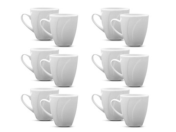 LUBIANA CELEBRATION 12x KUBEK 0,3 L PORCELANA LUZ