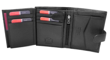 PIERRE CARDIN skórzany portfel męski OCHRONA RFID