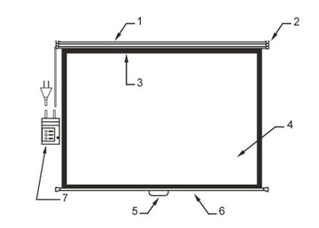 460x300 Проекционный ЭКРАН 4:3 Optimalscreen ELLE HD