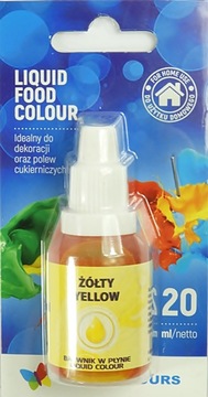 BARWNIK SPOŻYWCZY W PŁYNIE ŻÓŁTY 20 ML