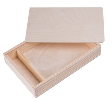DREWNIANE PUDEŁKO NA ZDJĘCIA ODBITKI 21x15