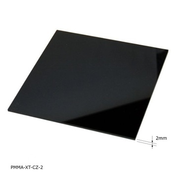 2mm - PLEXI, PLEKSI, PMMA czarna na wymiar - 48H