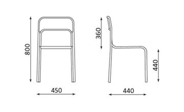 Конференция школьной столовой CORTINA CHAIR